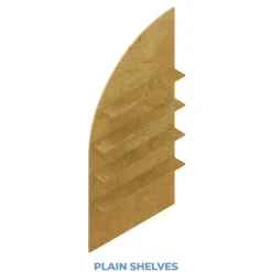 Collapsible Left Leaning Half Full Arch Interchangeable Shelf Chiara Wall - 80
