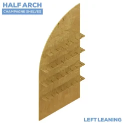 Collapsible Left Leaning Half Full Arch Interchangeable Shelf Chiara Wall - Choose Your Size!