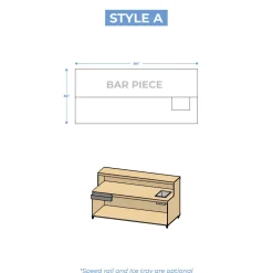 Collapsible Modular Two Tier Bar - Designed in Layout Sets