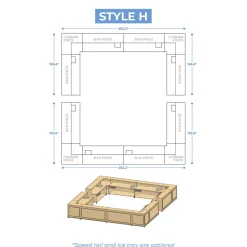 Collapsible Modular Two Tier Bar - Designed in Layout Sets
