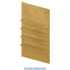 Collapsible Rectangle Interchangeable Shelf Chiara Wall - 80