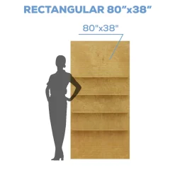 Collapsible Rectangle Interchangeable Shelf Chiara Wall - 80