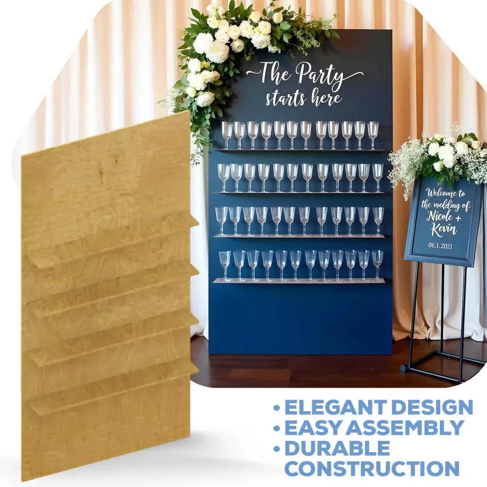 Collapsible Rectangle Interchangeable Shelf Chiara Wall - Choose Your Size!