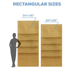 Collapsible Rectangle Interchangeable Shelf Chiara Wall - Choose Your Size!