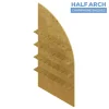 Collapsible Right Leaning Half Full Arch Interchangeable Shelf Chiara Wall - Choose Your Size!