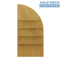 Collapsible Right Leaning Half Full Arch Interchangeable Shelf Chiara Wall - Choose Your Size!