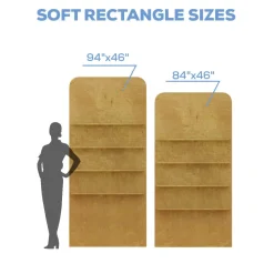 Collapsible Soft Rectangle Interchangeable Shelf Chiara Wall - Choose Your Size!