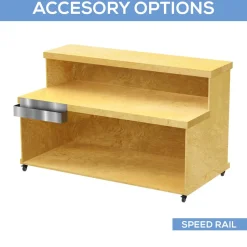 Collapsible 2 Tier Mobile Bar with Base - Choose your Size!