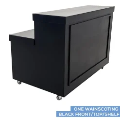Collapsible 2 Tier Mobile Bar with Base - Choose your Size!