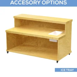 Collapsible 2 Tier Mobile Bar with Base - Choose your Size!