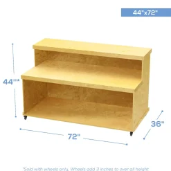 Collapsible 2 Tier Mobile Bar with Base - Choose your Size!