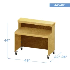 Collapsible Two Tier Mobile Bar - Choose your Size!