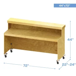 Collapsible Two Tier Mobile Bar - Choose your Size!