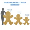 Collapsible Wood Gingerbread Man - Style 2 - Choose your Size