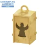 Collapsible Wood Lantern - Angel