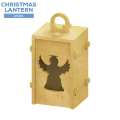Collapsible Wood Lantern - Angel