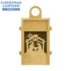 Collapsible Wood Lantern - Nativity