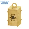 Collapsible Wood Lantern - Snowflake