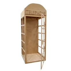 Collapsible Wood Phone Booth - Unpainted