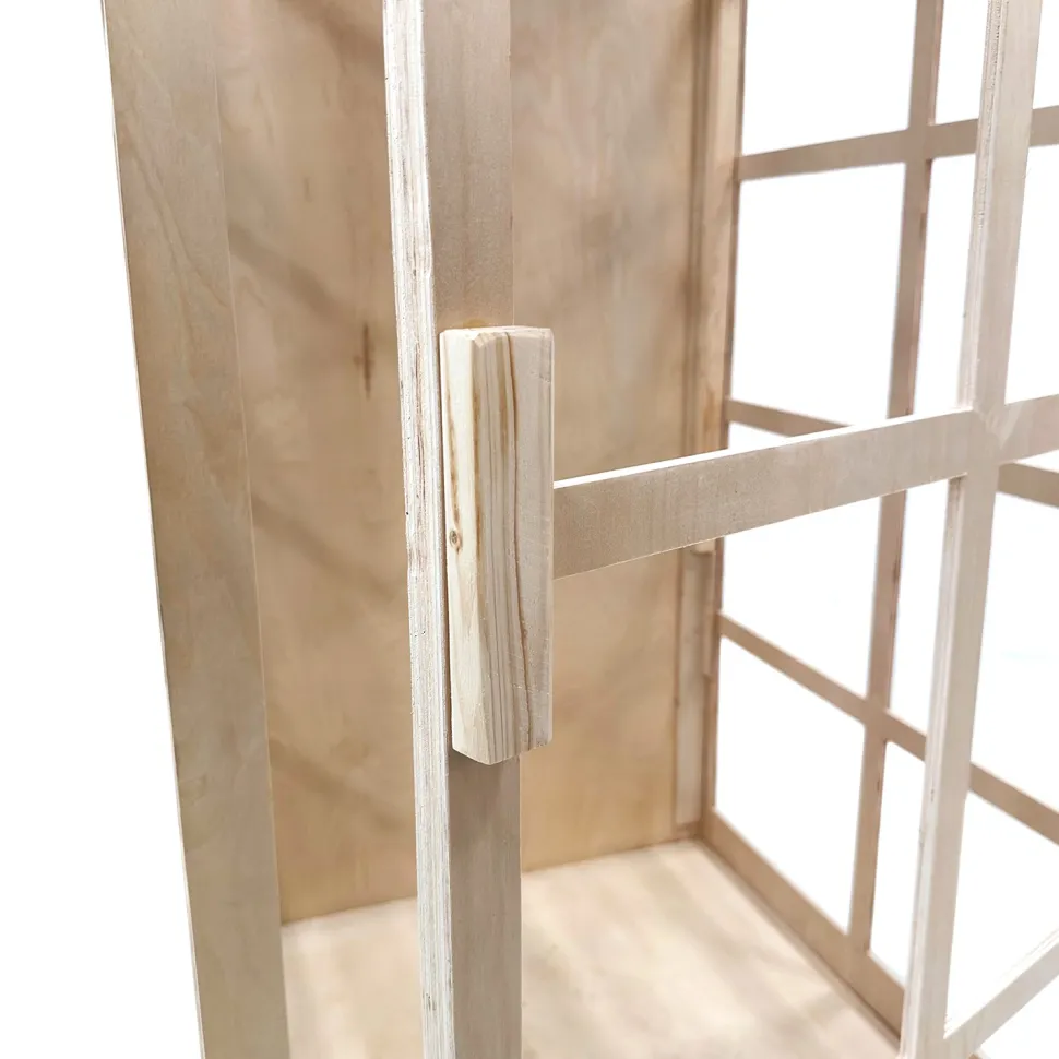 Collapsible Wood Phone Booth - Unpainted