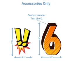 Comic Book Heroes Foam Core Birthday Backdrop Kit by PopScene™