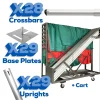 Complete Pipe & Cart Set! "Party Cart" - Create 280 linear feet of 8ft Tall Tradeshow Backdrop!