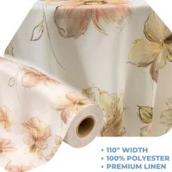Coral Primavera by the Yard - 110" Width