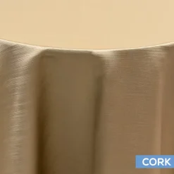 Cork - Royal Slub Designer Tablecloth - Many Size Options