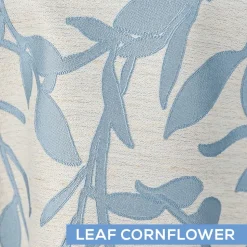 Cornflower Elf Leaf Curtain Panel w/ 4