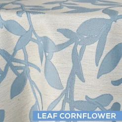 Cornflower Elf Leaf Tablecloth by Eastern Mills - Many Size Options