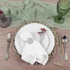 Cotton Gauze Crinkle Napkins 16"x16" (5 pcs/pk) - White