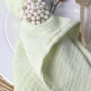 Cotton Gauze Crinkle Napkins 16"x16" (5 pcs/pk) - Pastel Chartreuse