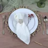 Cotton Gauze Crinkle Napkins 16"x16" (5 pcs/pk) - Ivory