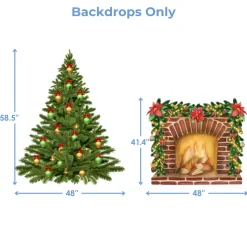 Cozy Christmas Foam Core Backdrop Kit by PopScene™