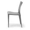 Crescent Resin Stacking Chair - Dark Grey