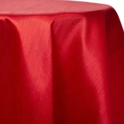 Crimson - Shantung Satin “Capri” Tablecloth - Many Size Options