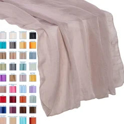 Crushed Sheer Table Runner - 27" x 118" - 37 Color Options!