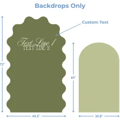 Custom Martini Birthday Foam Core Backdrop Kit by PopScene™