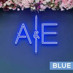 Custom Neon Sign Your Initials in Monogram - Choose your Size and Color!