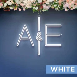 Custom Neon Sign Your Initials in Monogram - Choose your Size and Color!
