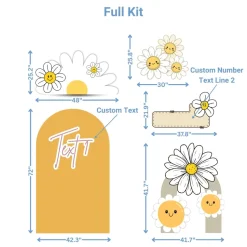 Daisy Sunshine Foam Core Birthday Backdrop Kit by PopScene™