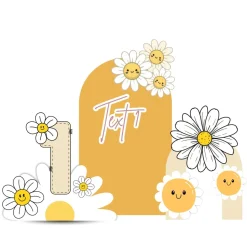 Daisy Sunshine Foam Core Birthday Backdrop Kit by PopScene™