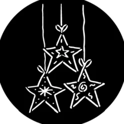 Dangling Stars - Stock Gobo for Gobo Light Projectors - Choose your size!