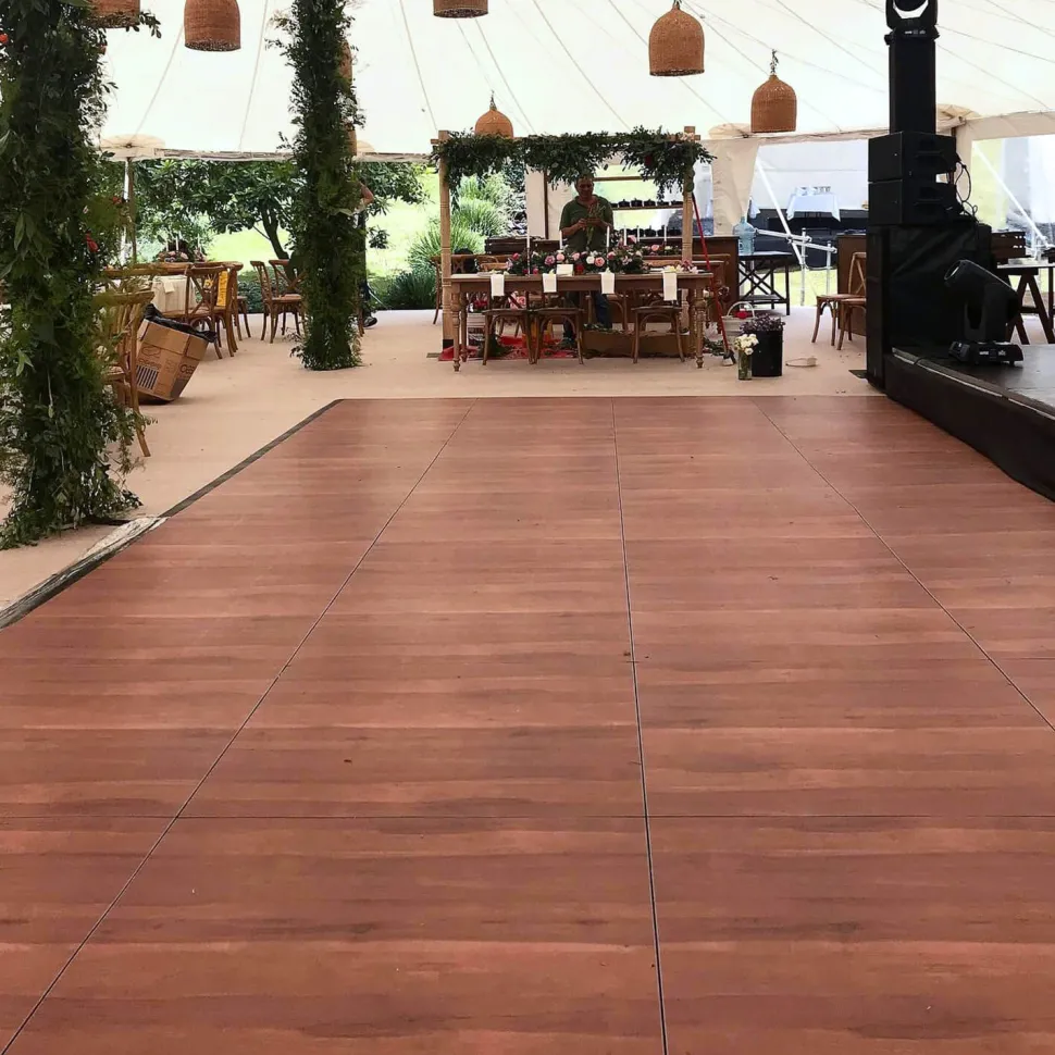 Dark Maple Snaplock Dance Floor - Tile Only