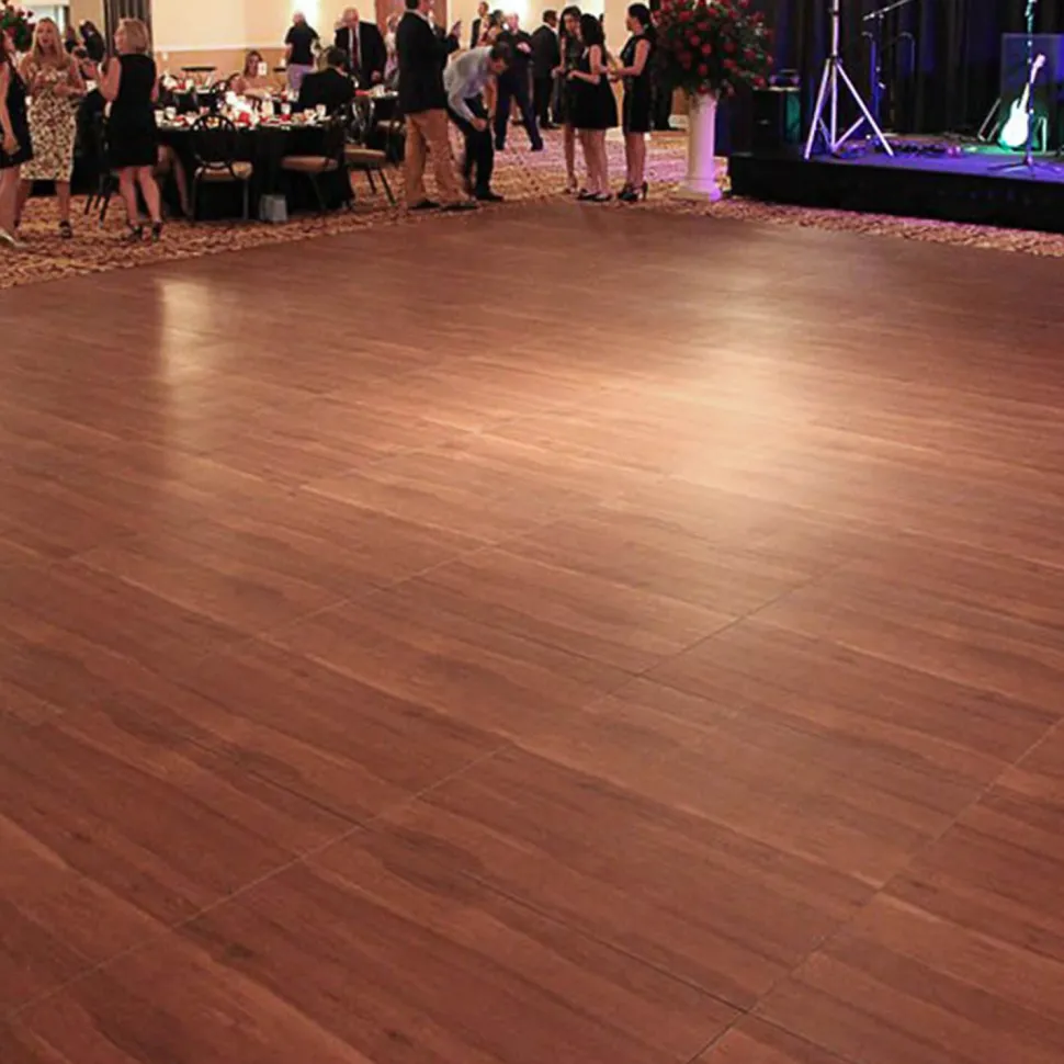 Dark Maple Snaplock Dance Floor - Tile Only