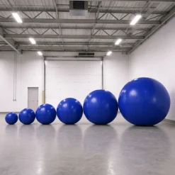 Dark Blue Giant Inflatable Modern Ball Sphere – Maxorb™ Event Decor – Commercial Installation Sizes
