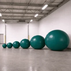Dark Green Giant Inflatable Modern Ball Sphere – Maxorb™ Event Decor – Commercial Installation Sizes