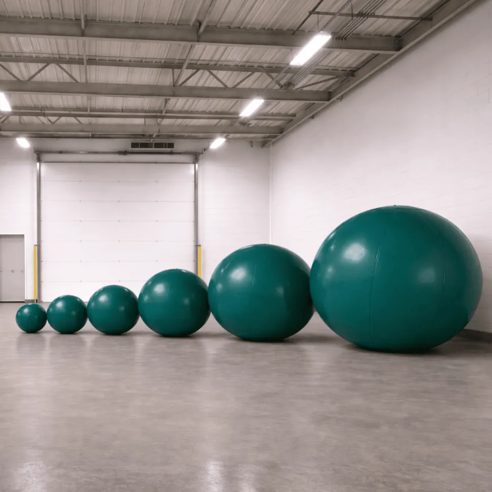 Dark Green Giant Inflatable Modern Ball Sphere – Maxorb™ Event Decor – Commercial Installation Sizes