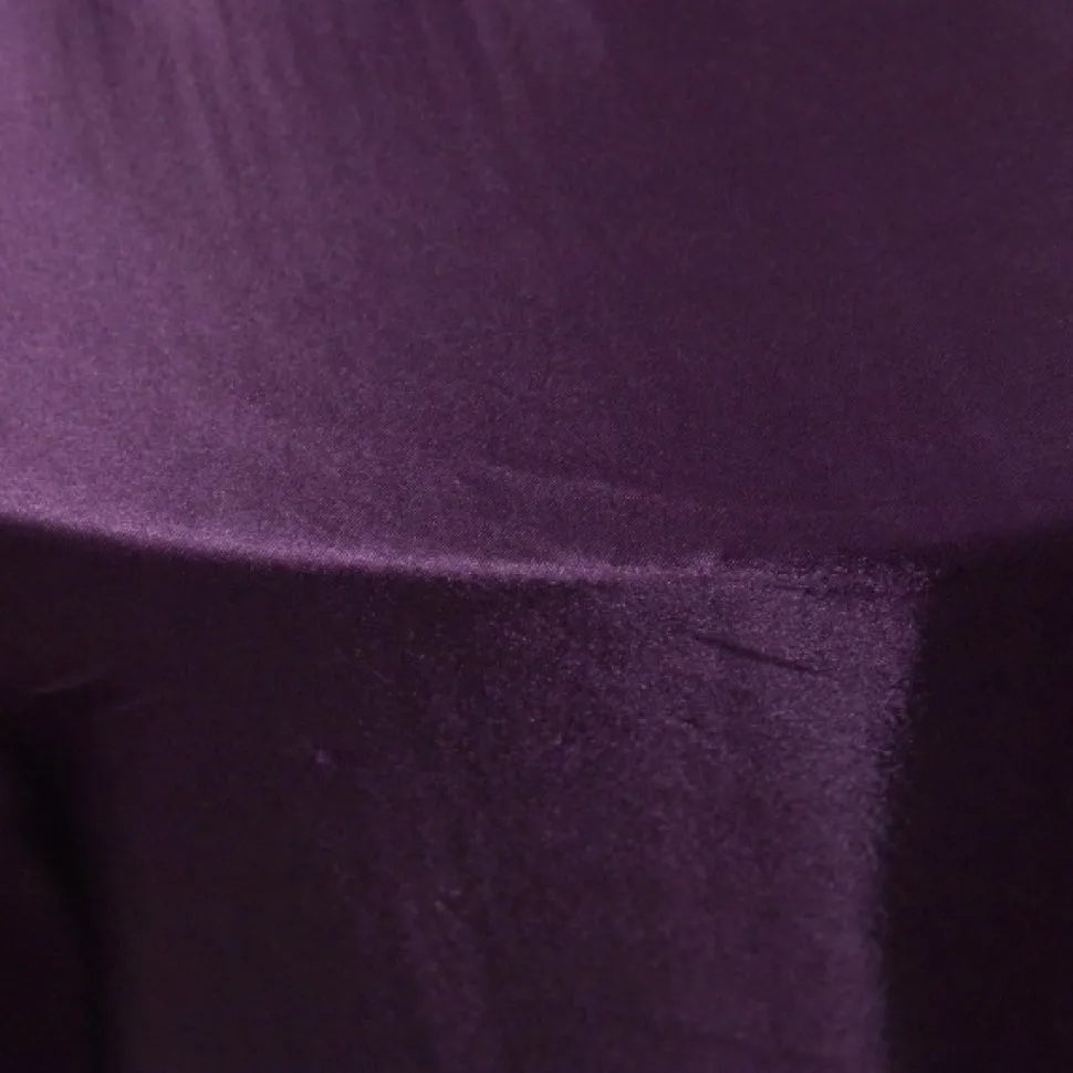 DARK PURPLE - Deco Satin Tablecloth by Eastern Mills - Size Options