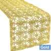 Dazzle Sequin Lace Table Runner - Gold